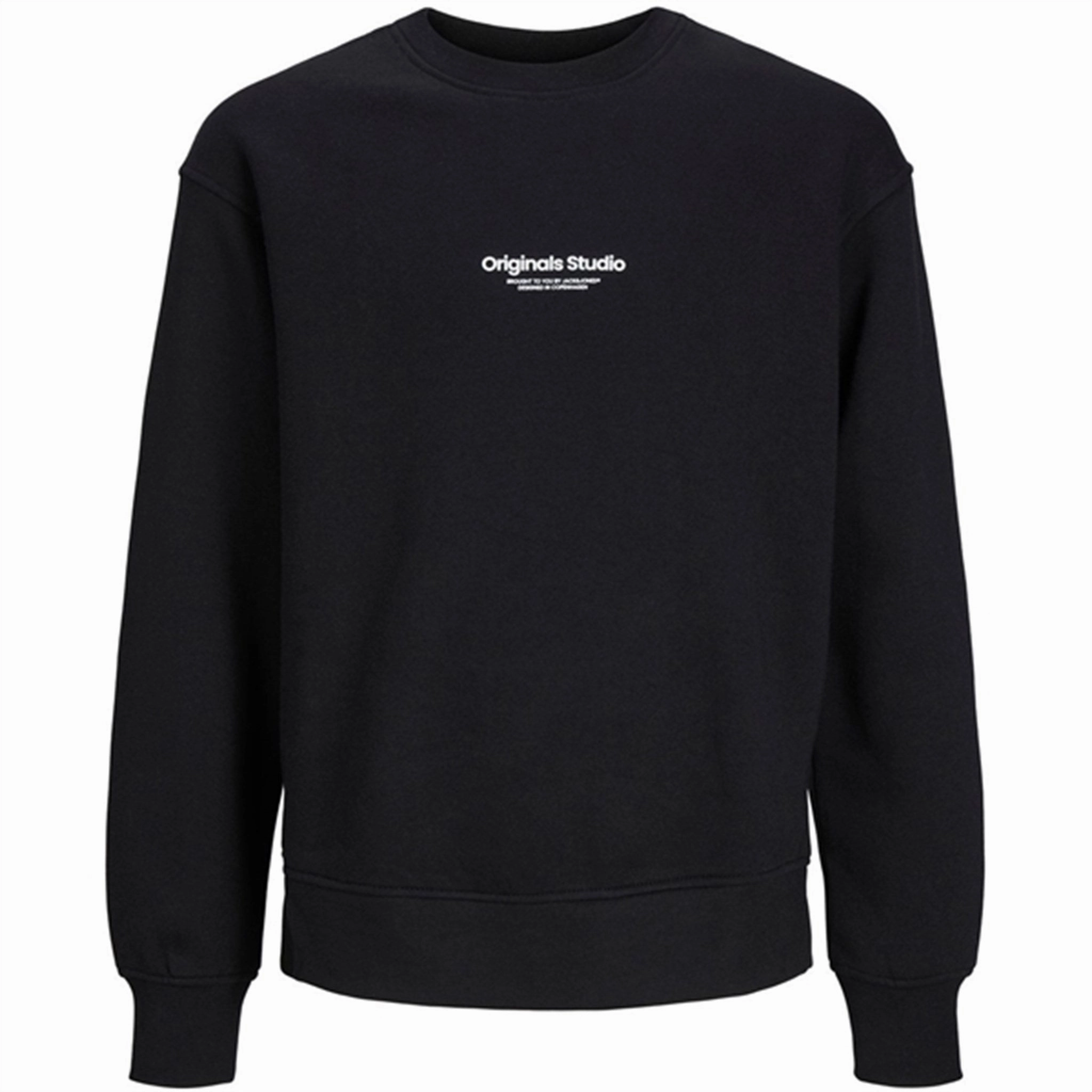 Jack & Jones Junior Black Jorvesterbro Sweatshirt Prized Craftsmanship