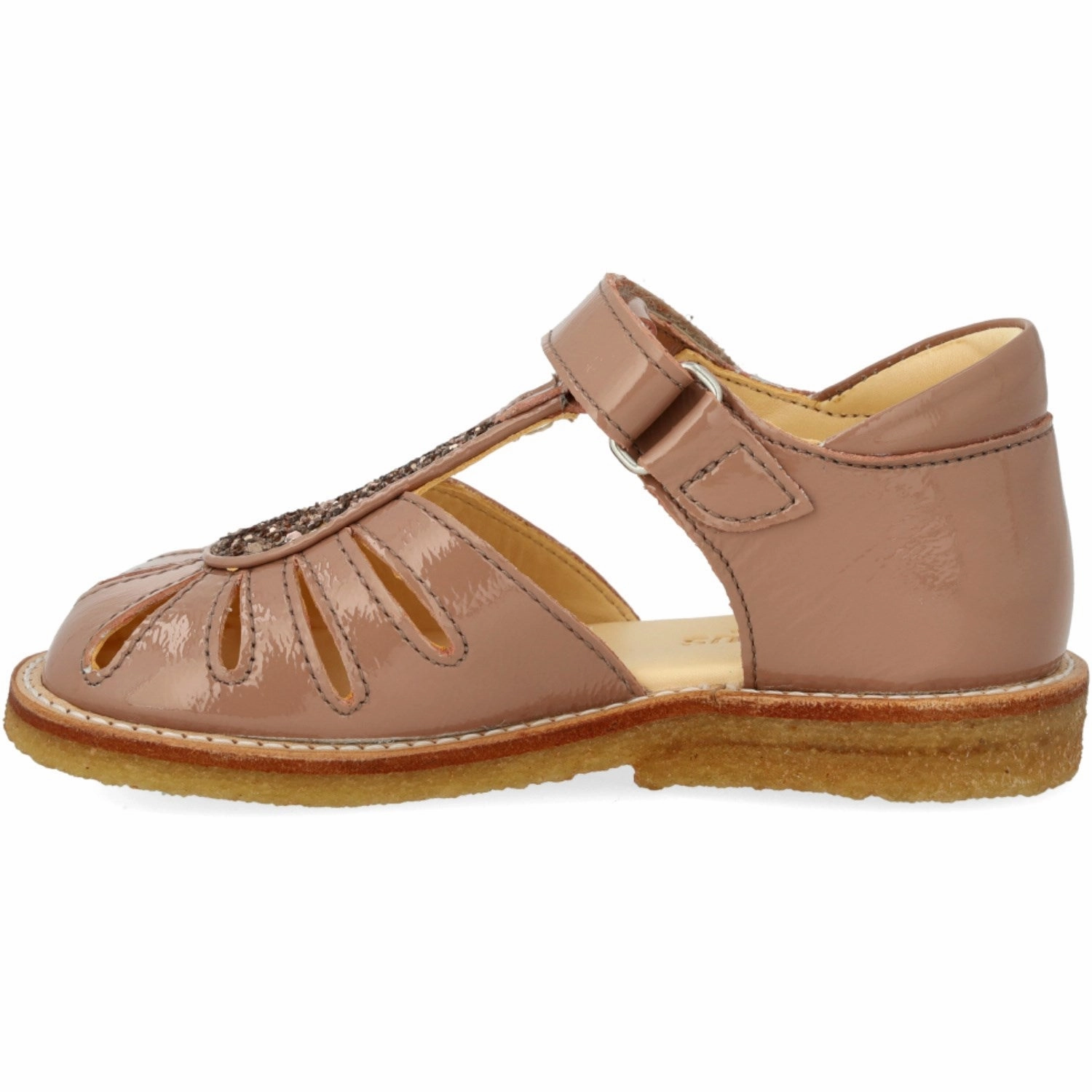 Autumn shoes Angulus Clay/Clay Glitter Sandal with Drop Detail in Sparkling Glitter