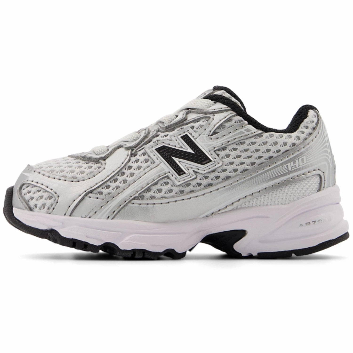 Autumn shoes New Balance Silver Metallic 740 Kids Bungee Lace Sneakers