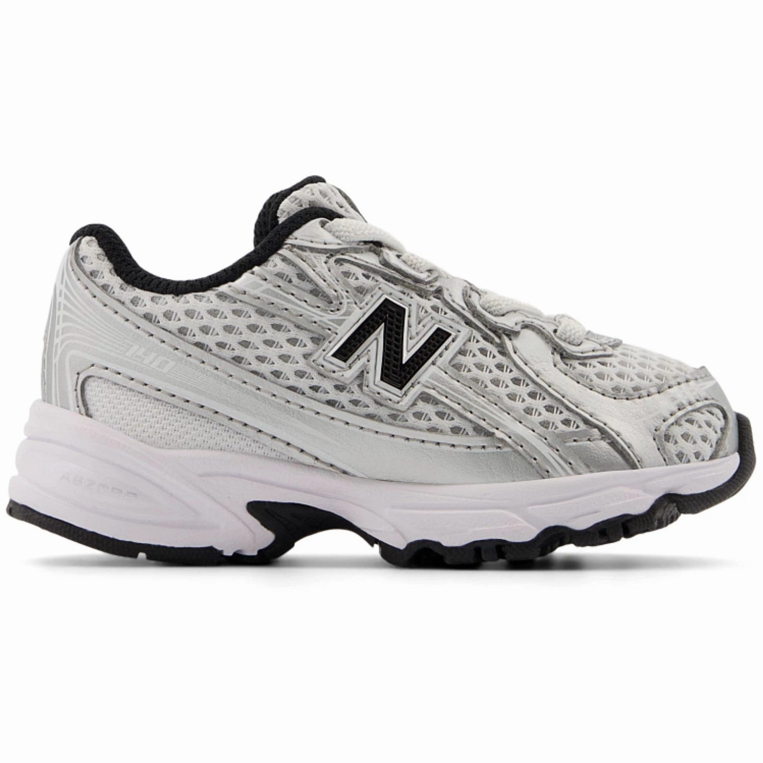 Autumn shoes New Balance Silver Metallic 740 Kids Bungee Lace Sneakers