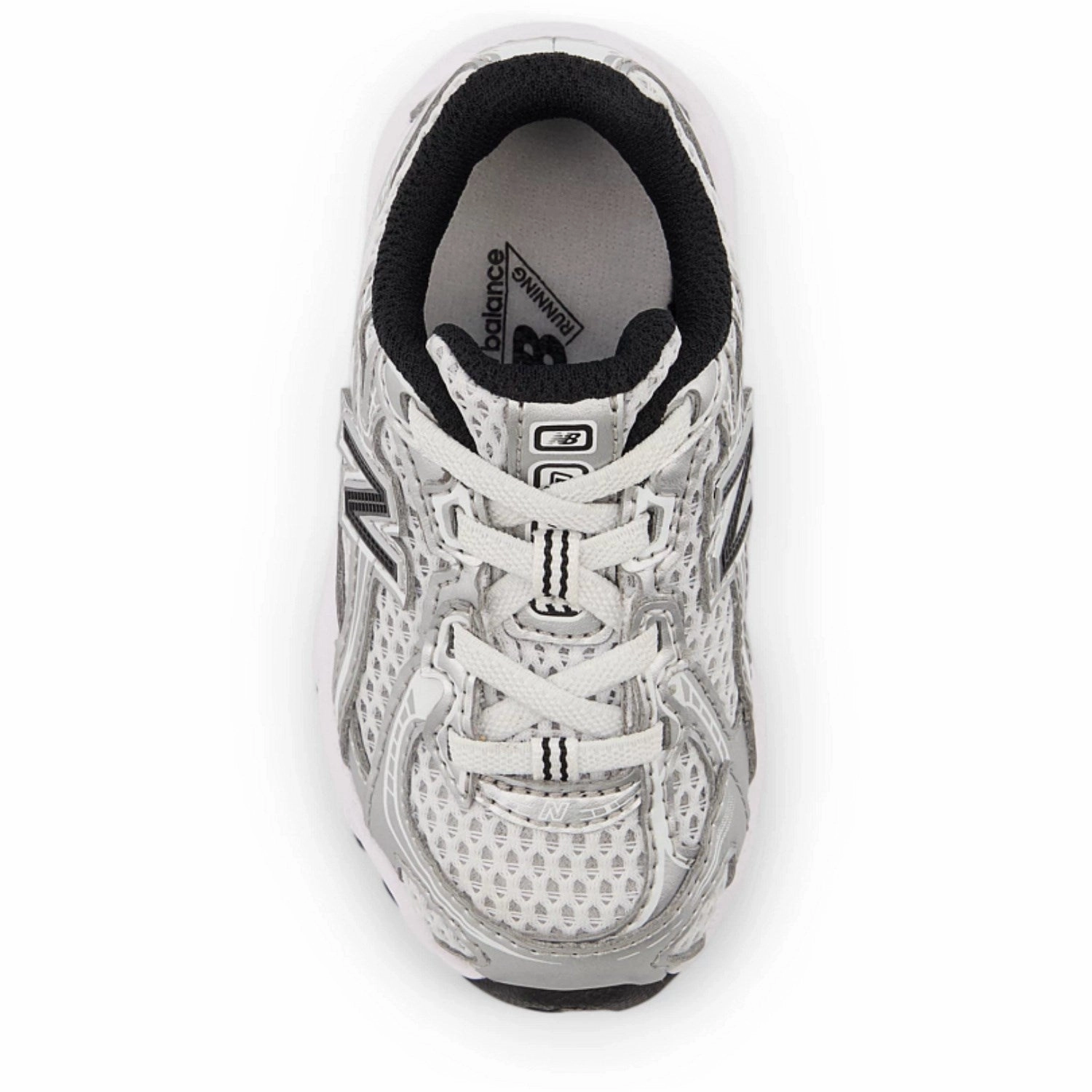 Autumn shoes New Balance Silver Metallic 740 Kids Bungee Lace Sneakers