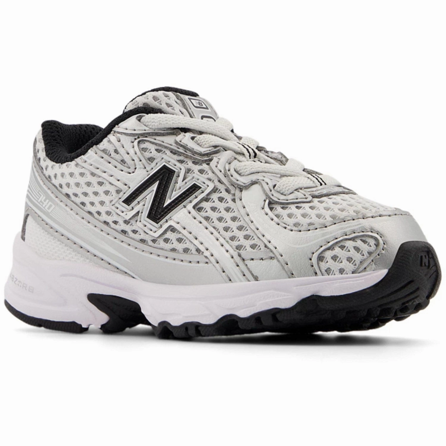 Autumn shoes New Balance Silver Metallic 740 Kids Bungee Lace Sneakers