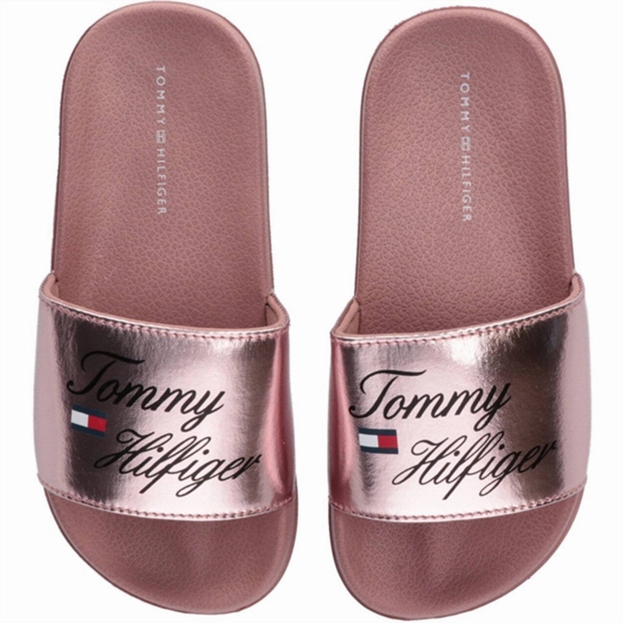 Autumn shoes Tommy Hilfiger Logo Pool Slide Rose Gold