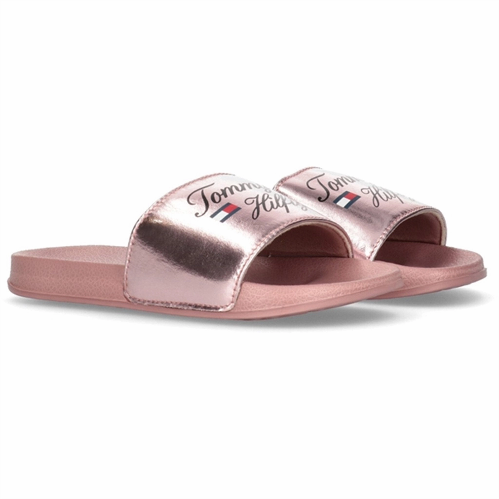 Autumn shoes Tommy Hilfiger Logo Pool Slide Rose Gold