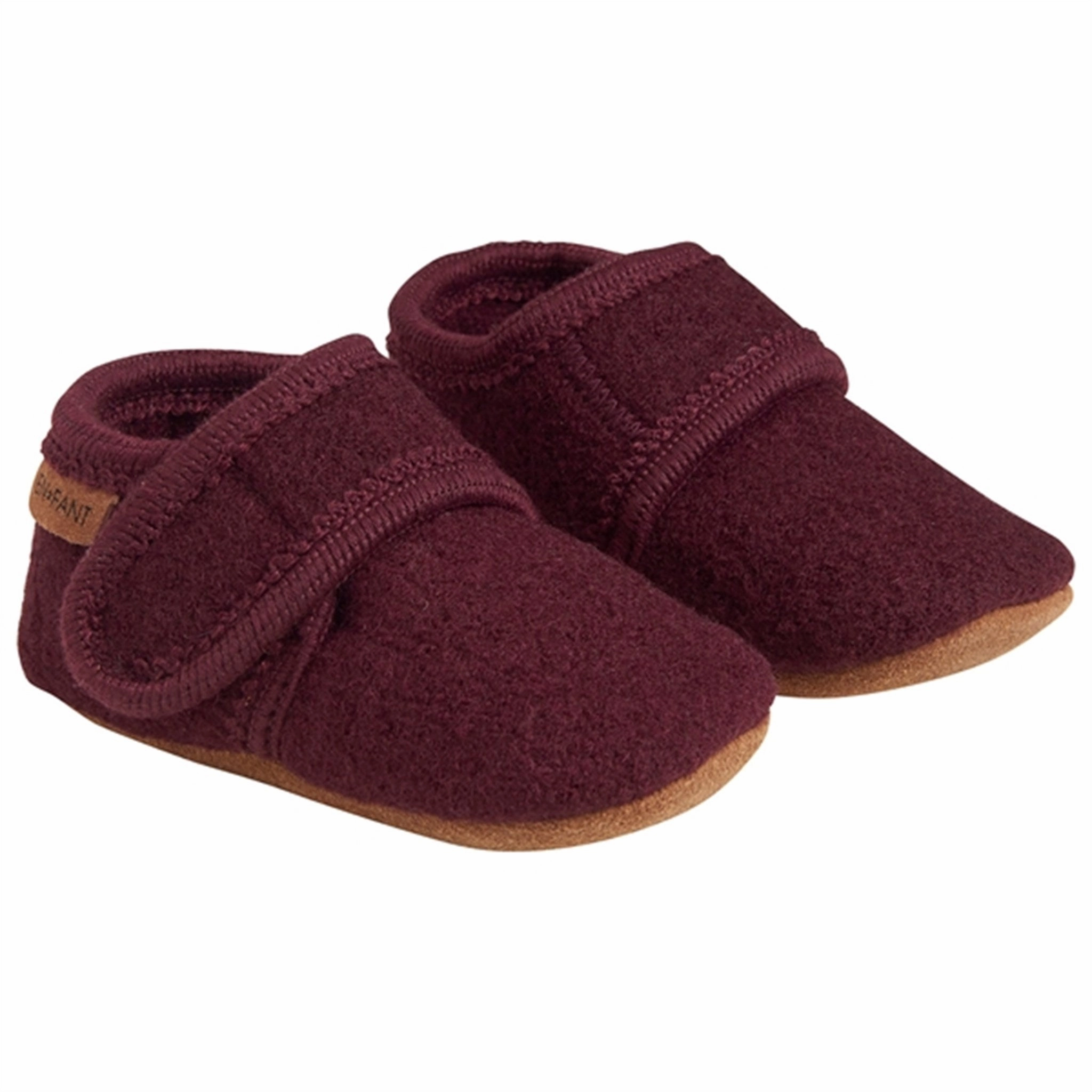 Original En Fant Baby Wool Slippers Winetasting Luxe