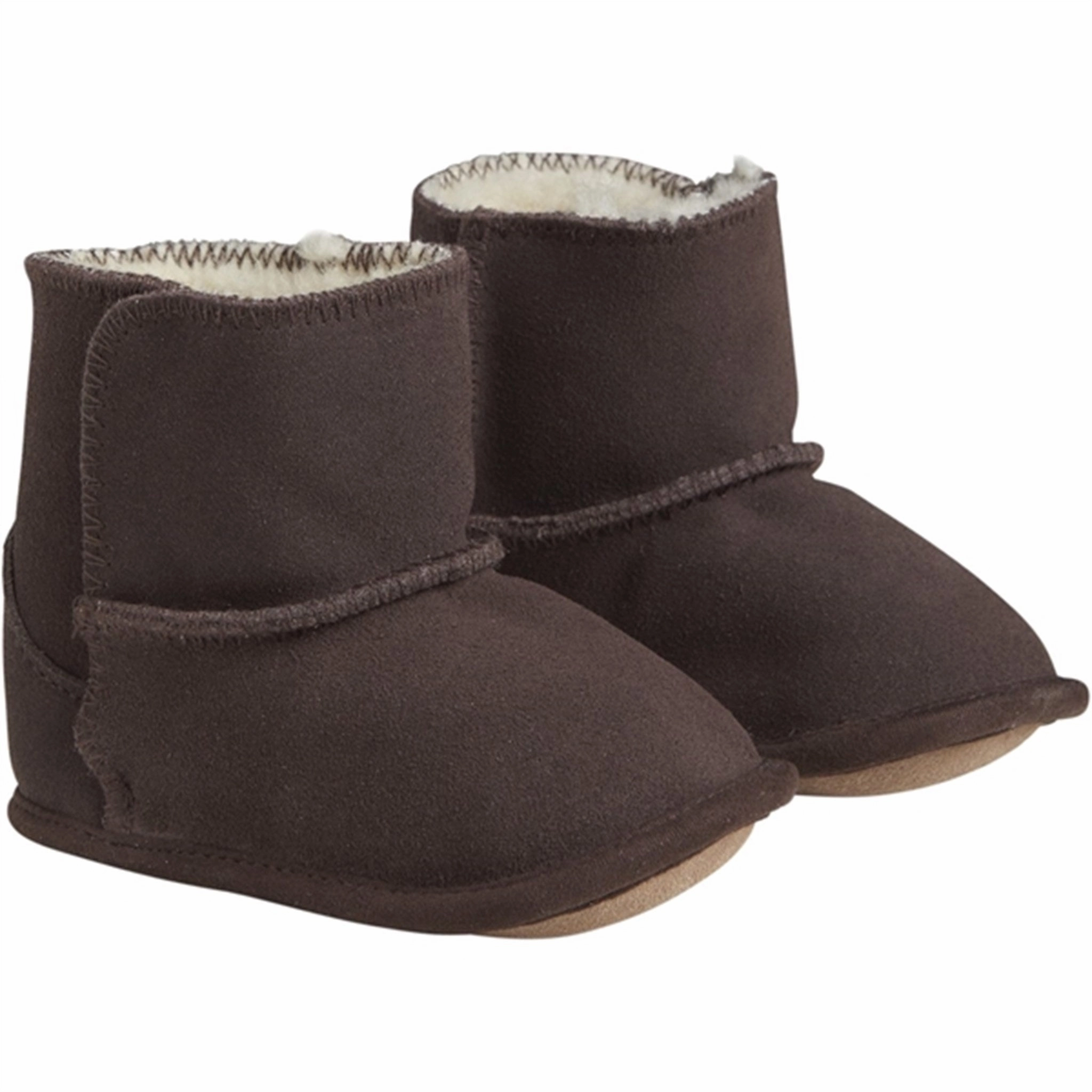 Avant-garde En Fant Teddy Boots Coffee Bean Appealing