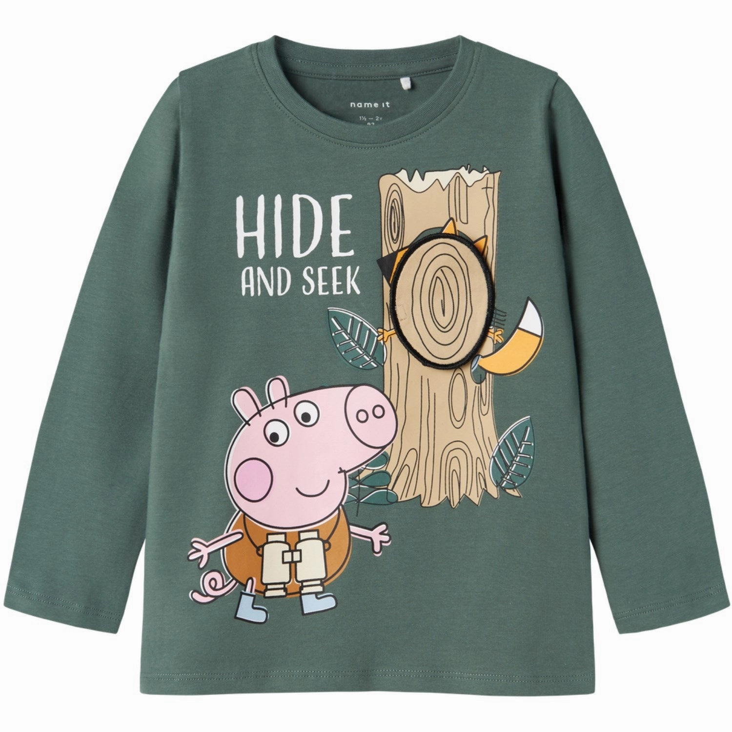 Modern Name It Dark Forest Osgar Peppa Pig Regular Blouse Iconic Brand