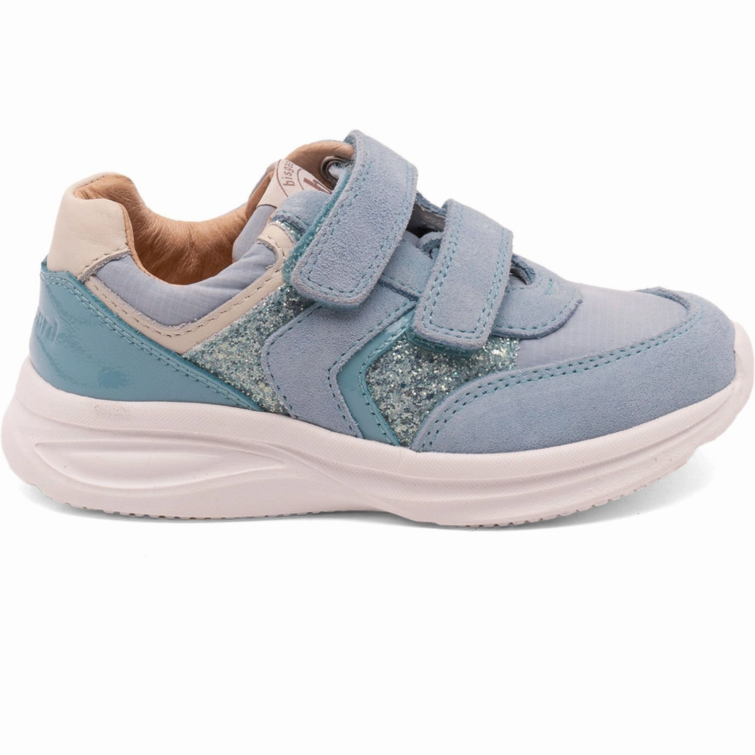 Basketball shoes Bisgaard Sky Glitter Yuki Glitter Velcro Shoe