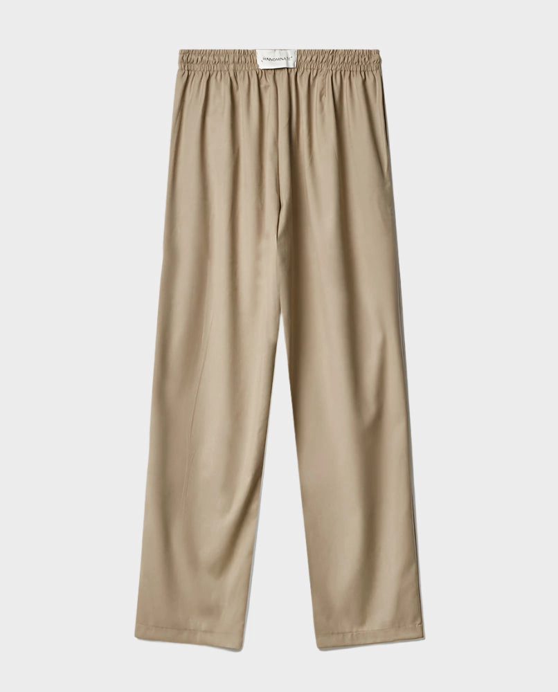 bathu new arrivals kantagiri new arrivals Pantalone Over Con Coulisse Ed Etichetta Sul Retro