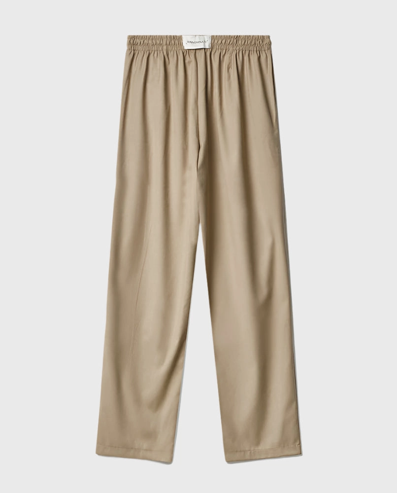 bathu new arrivals kantagiri new arrivals Pantalone Over Con Coulisse Ed Etichetta Sul Retro