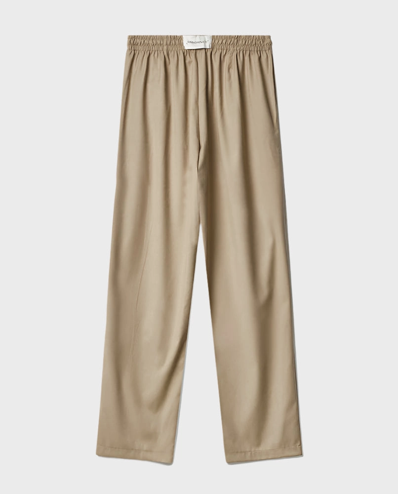 bathu new arrivals kantagiri new arrivals Pantalone Over Con Coulisse Ed Etichetta Sul Retro