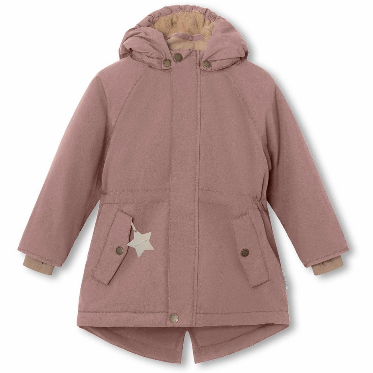 Beading Mini A ture Light plum Vikania Fleece Winter Jacket Tulle