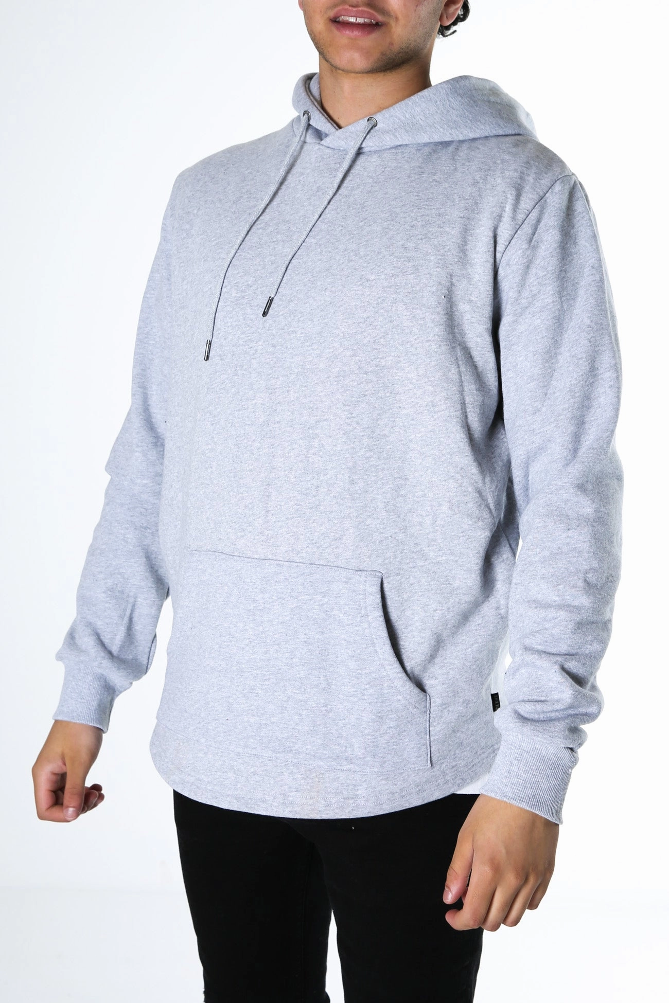bed sale queen Curved Hem Hoody Grey Marle
