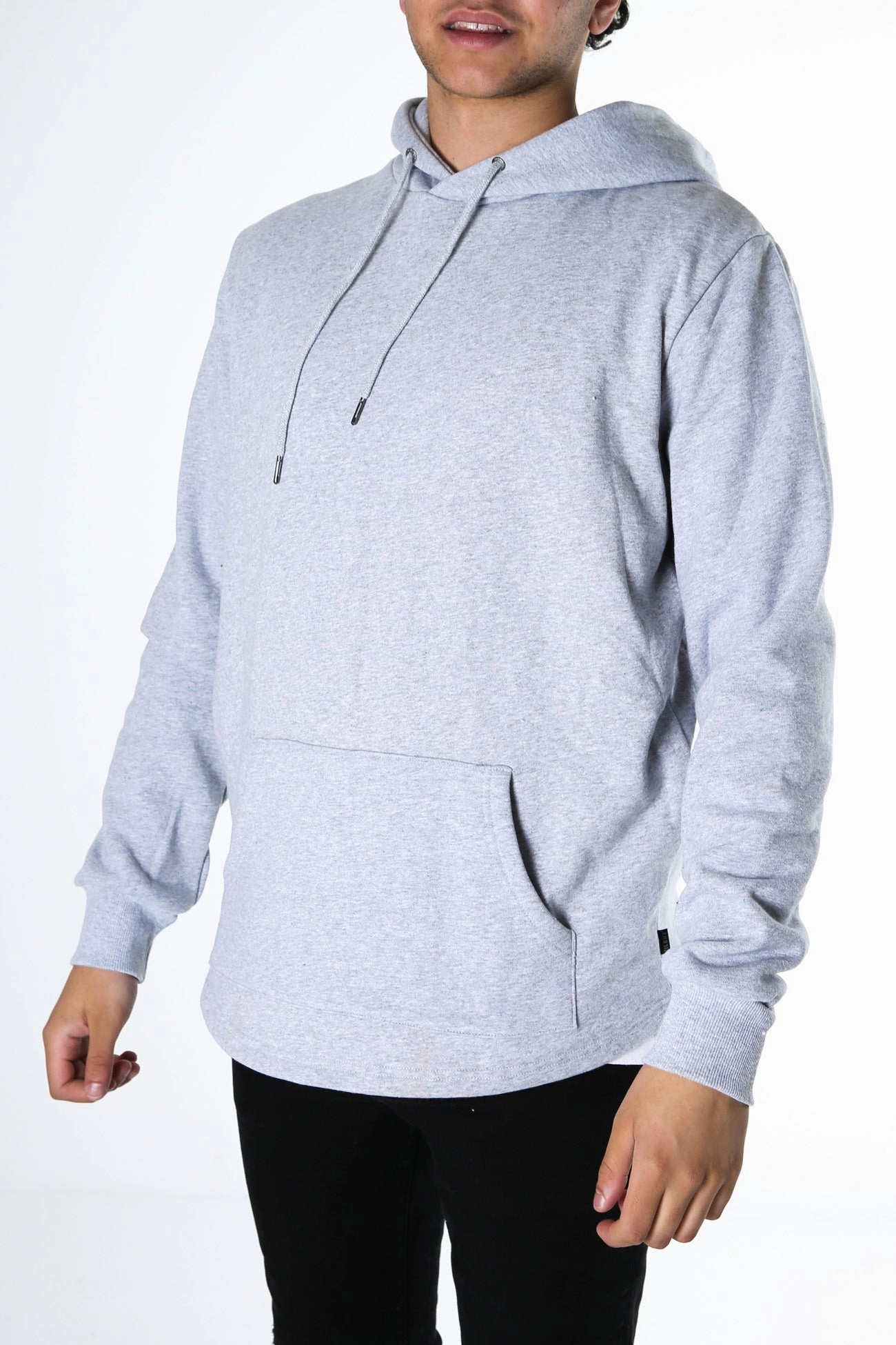 bed sale queen Curved Hem Hoody Grey Marle