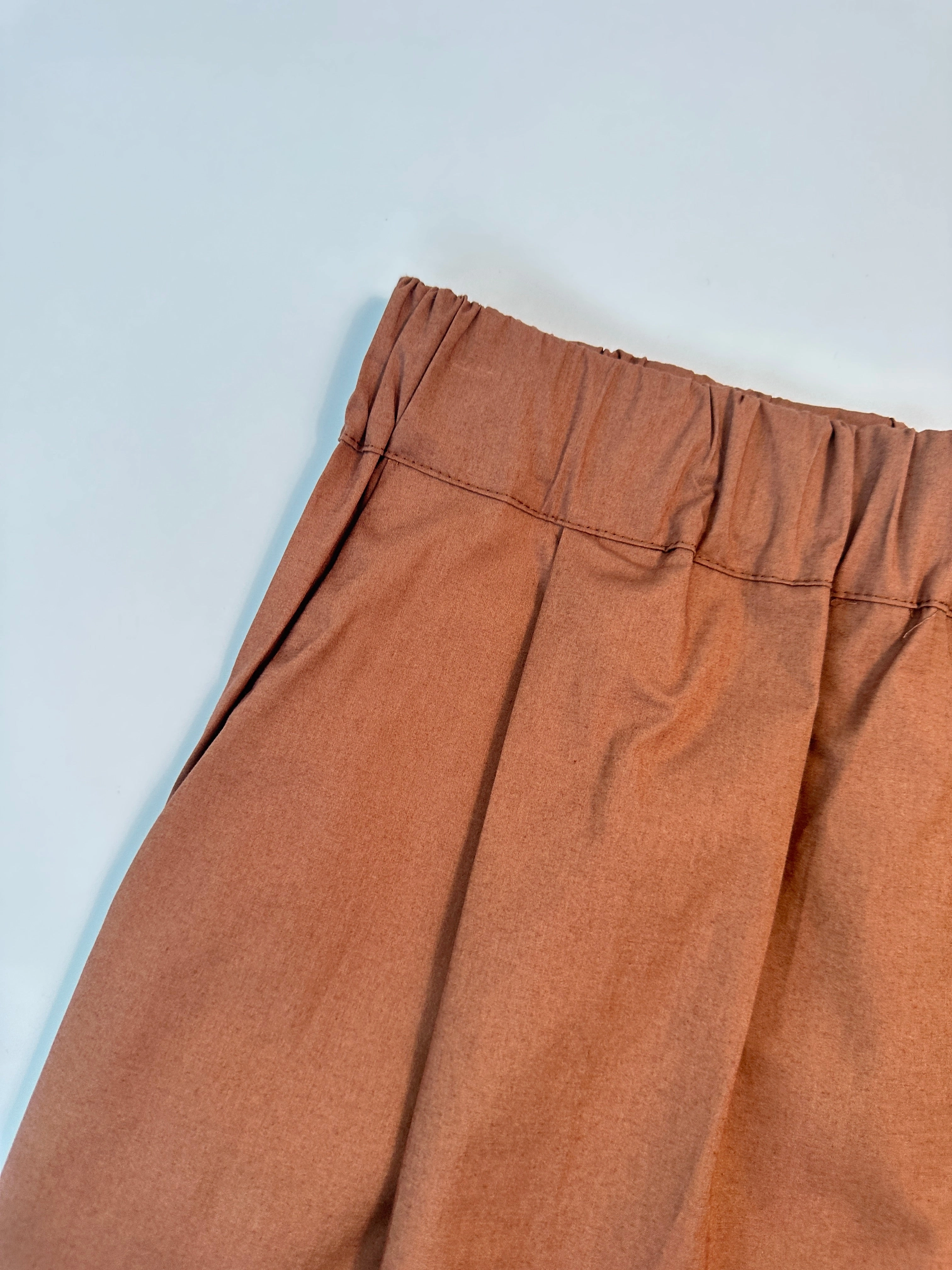Bermuda Marroni In Cotone Con Vita Elasticizzata ethnic new arrival ready to wear foschini dresses new arrivals ladies