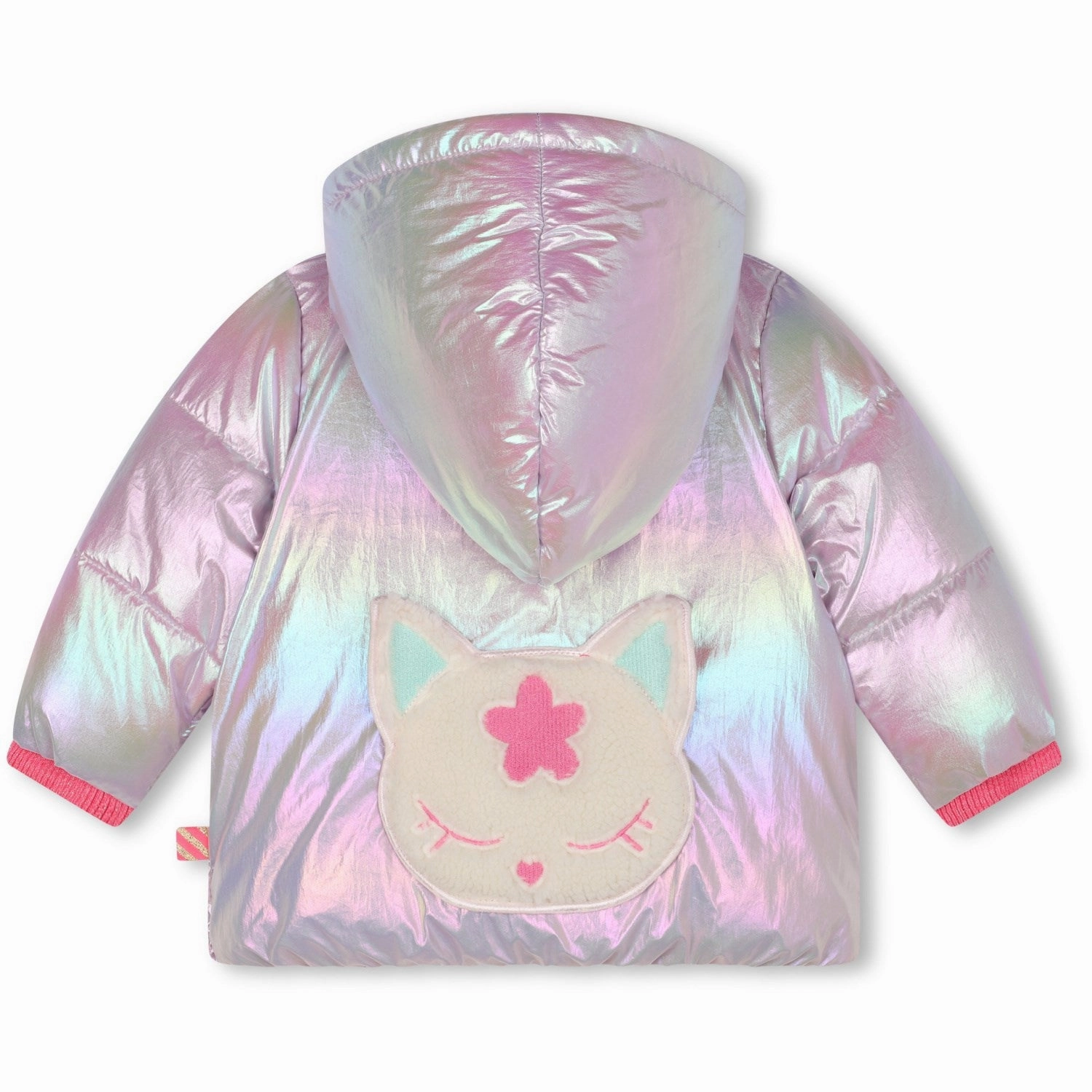 Billieblush Pink Pale Puffer Jacket Fitted