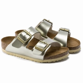 Birkenstock Arizona Kids BF Electric Metallic Gold Derbies Stylish shoes