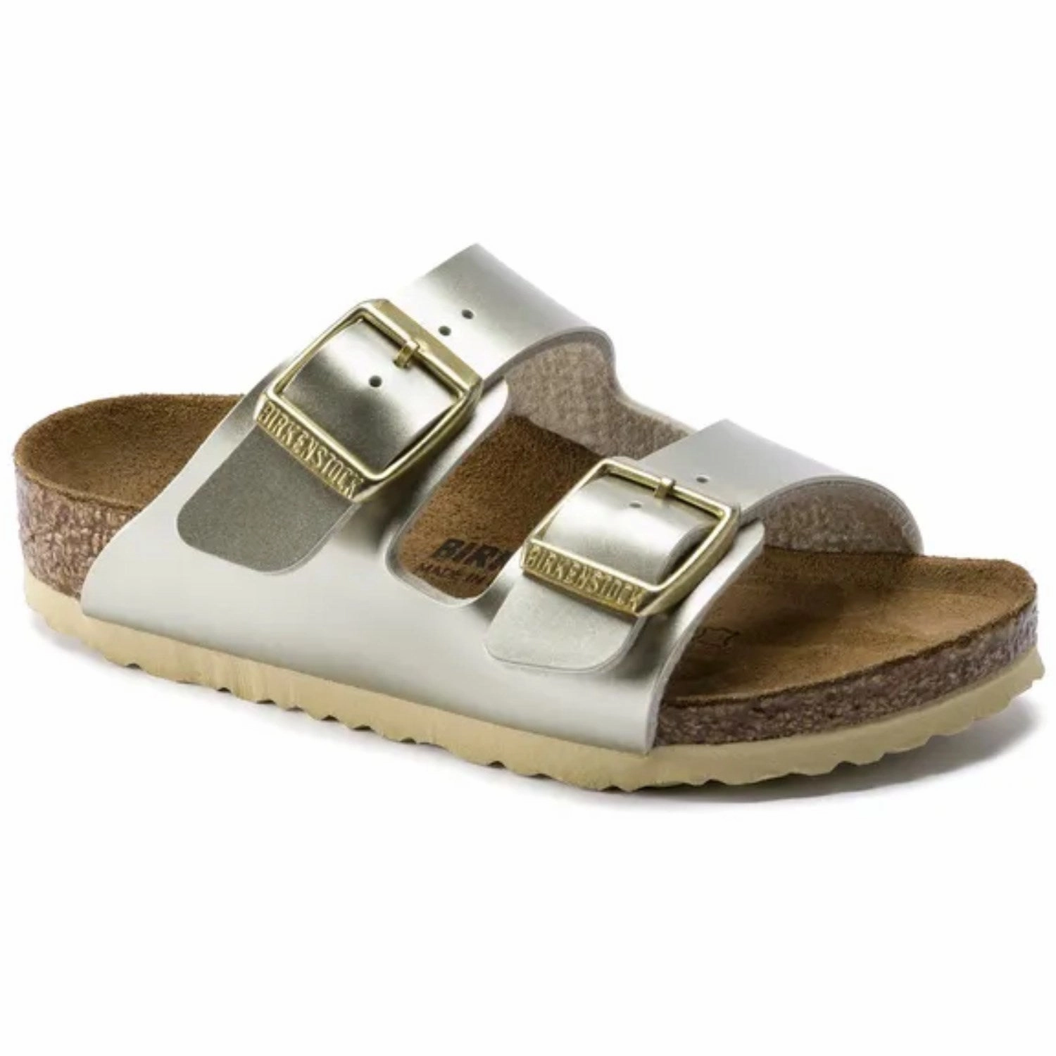 Birkenstock Arizona Kids BF Electric Metallic Gold Derbies