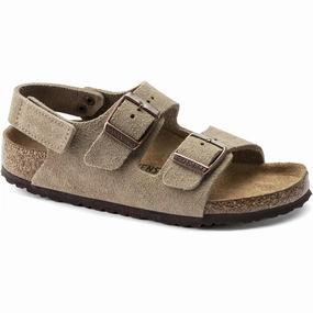 Birkenstock Milano HL Kids LEVE Taupe Sandals Trendy shoes Collectible shoes