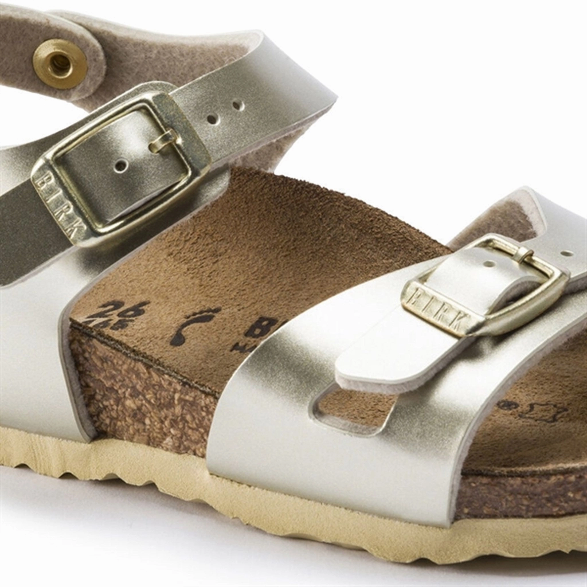 Birkenstock Rio Kids BF Electric Metallic Gold Sandals Sandals