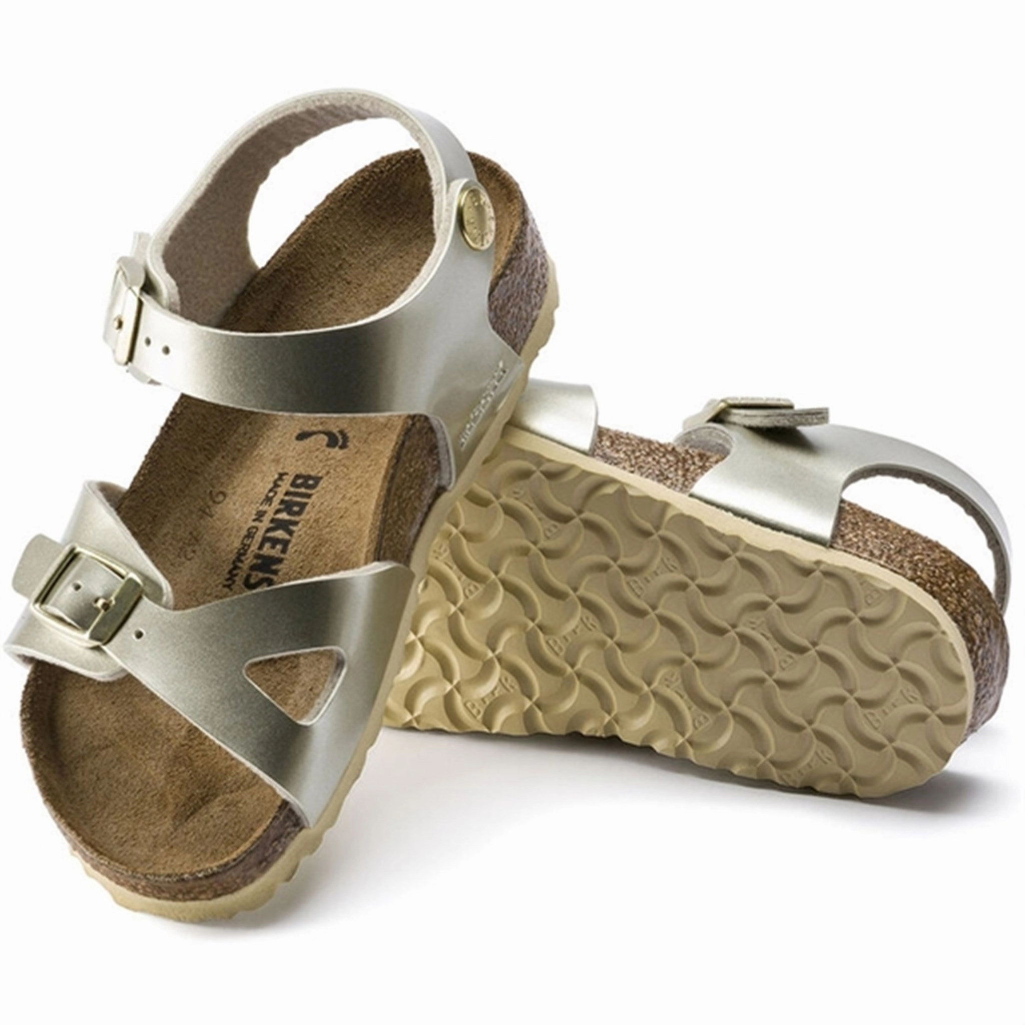 Birkenstock Rio Kids BF Electric Metallic Gold Sandals Sandals