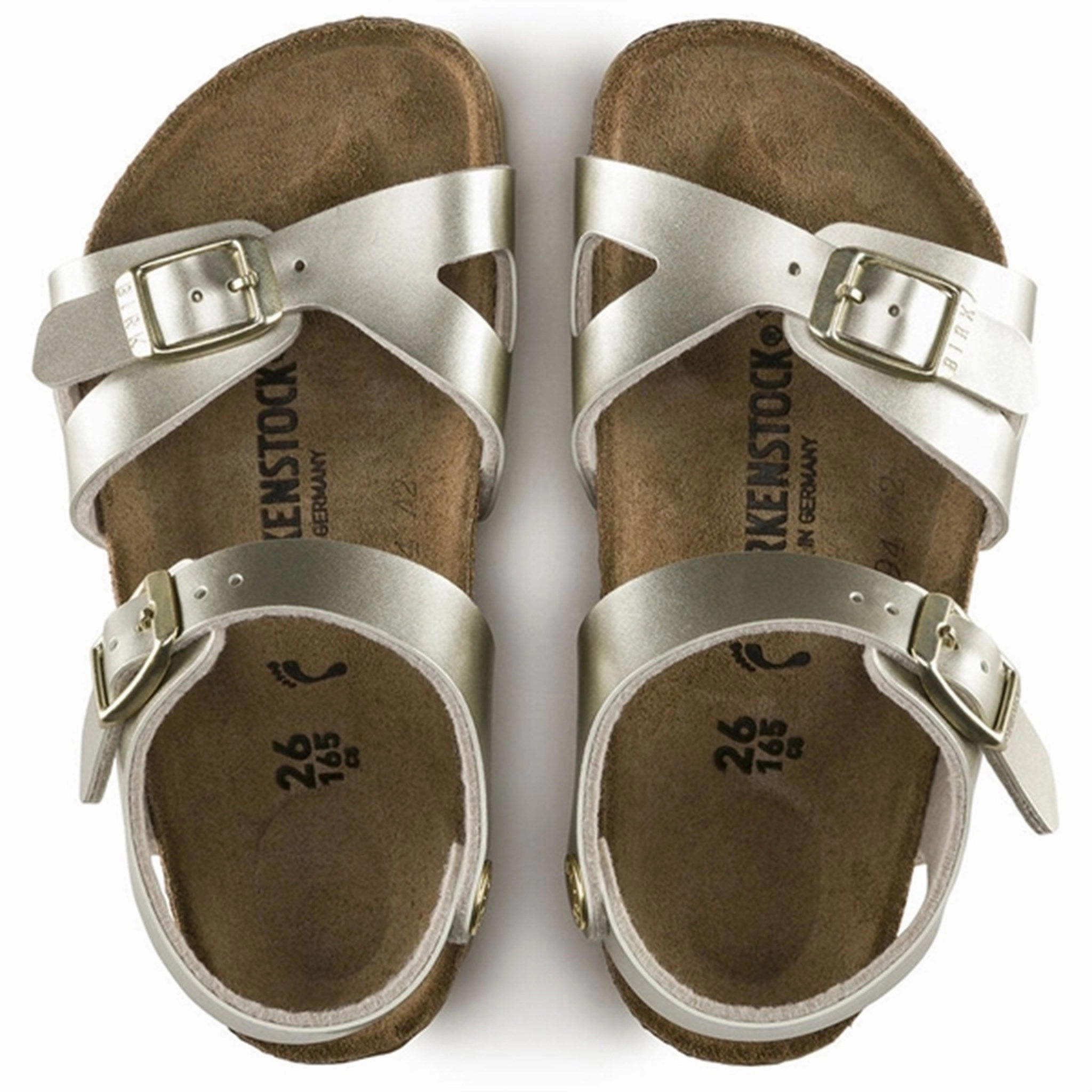 Birkenstock Rio Kids BF Electric Metallic Gold Sandals Sandals