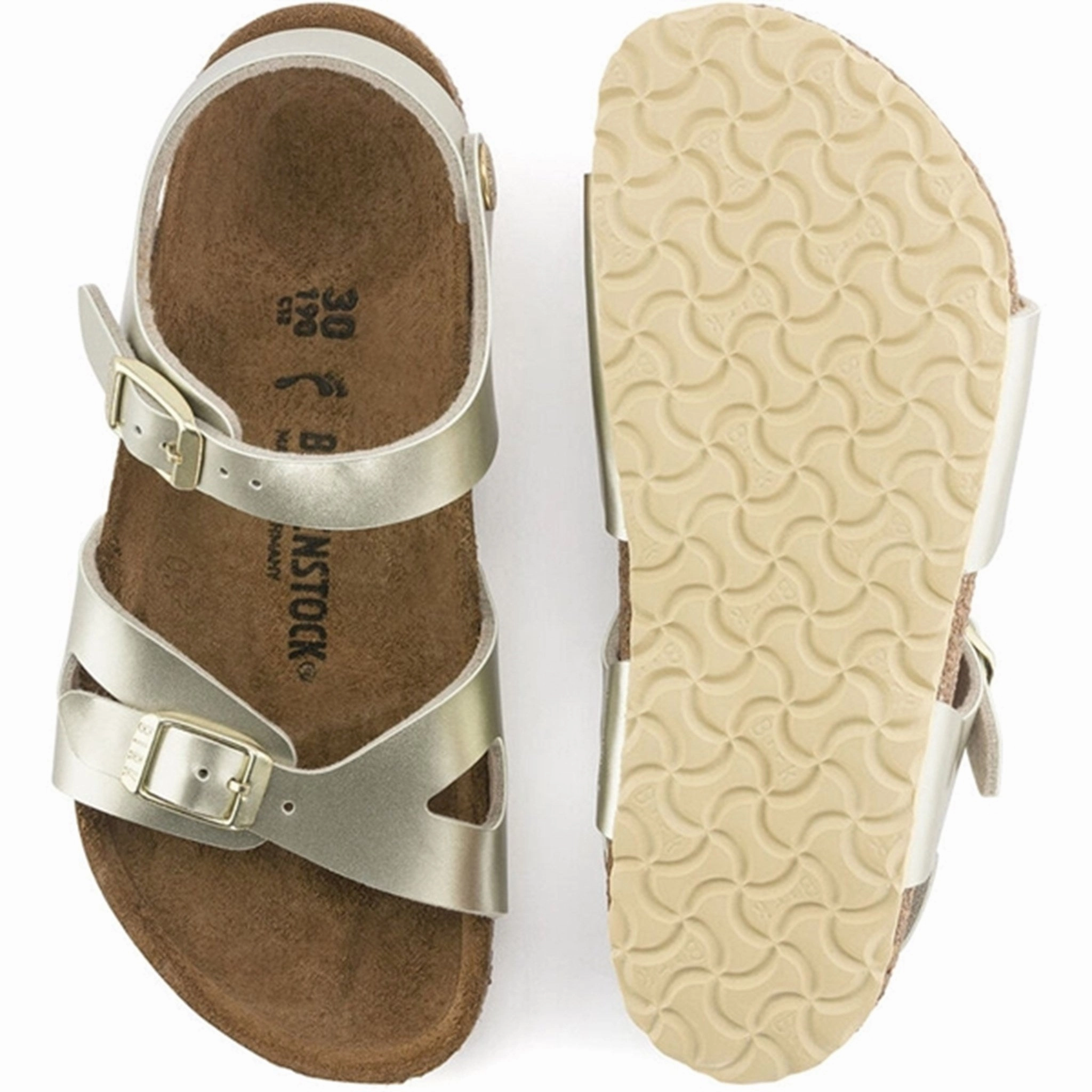Birkenstock Rio Kids BF Electric Metallic Gold Sandals Sandals