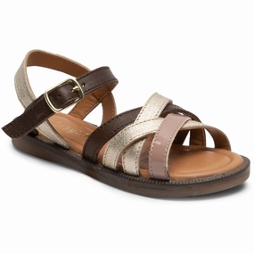 Bisgaard Aline Sandal Brown Office shoes Combat boots