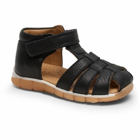 Bisgaard Billie Sandal Black Hiking boots Leather soles
