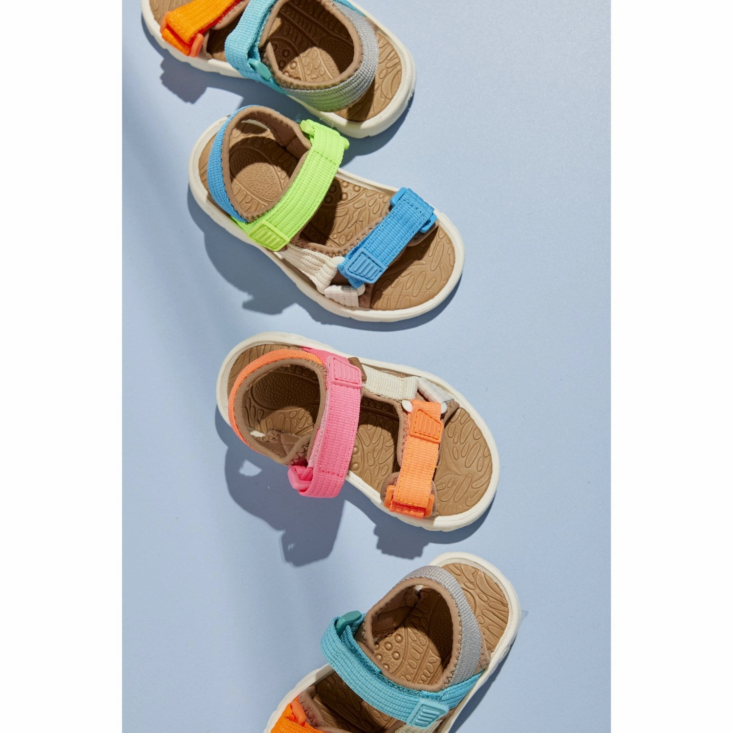 Bisgaard Bright Blue/Green Nico Sandal Lace-up