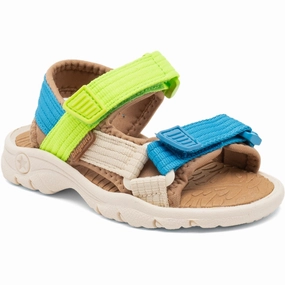 Bisgaard Bright Blue/Green Nico Sandal Lace-up Autumn shoes