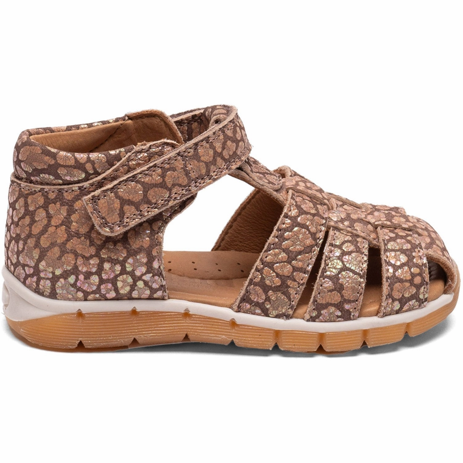 Bisgaard Brown Leopard Billie Sandal Brogues