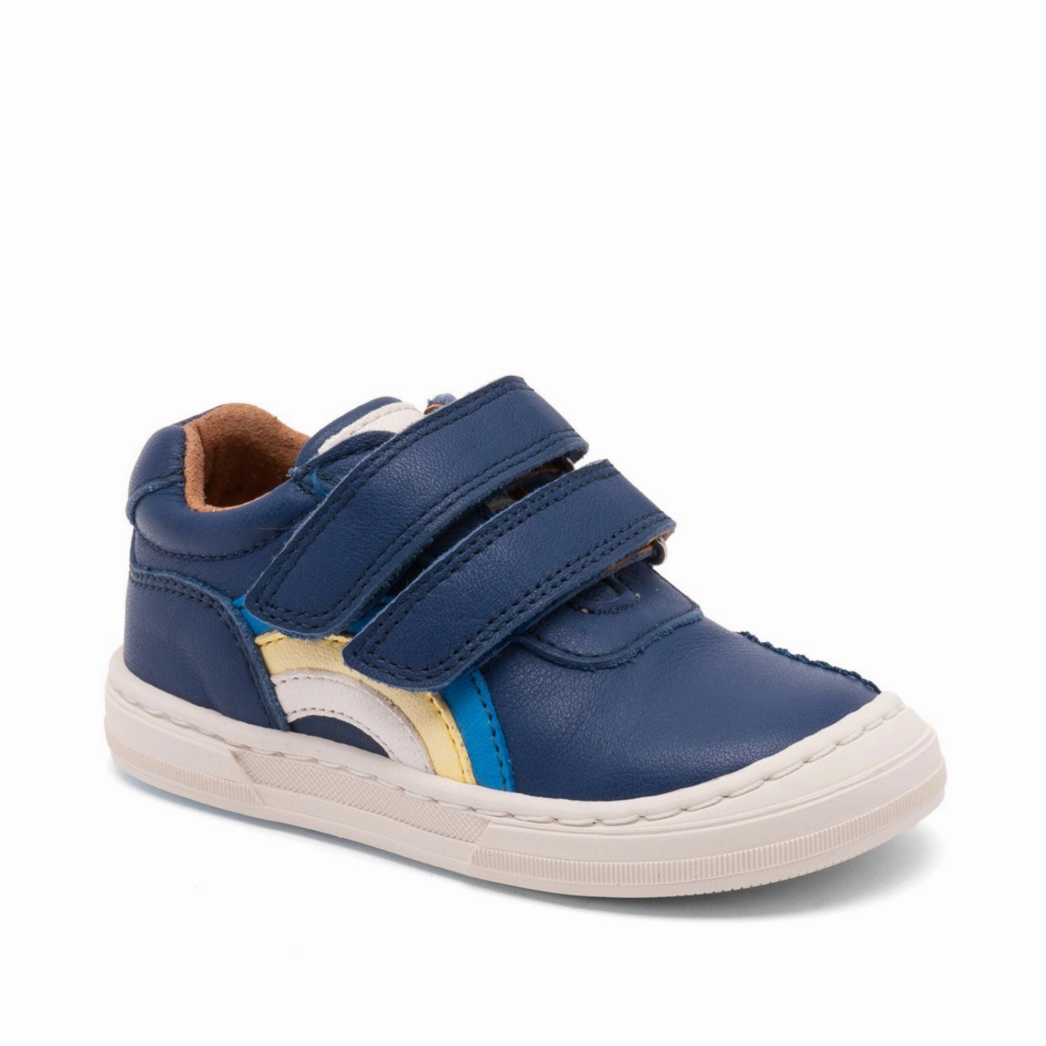 Bisgaard Deep Blue Rainbow Low Velcro Shoe Boots Golf shoes