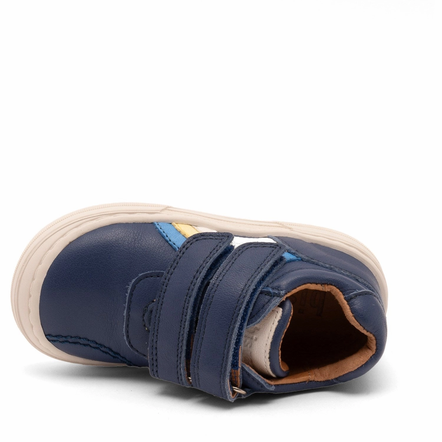 Bisgaard Deep Blue Rainbow Low Velcro Shoe Boots