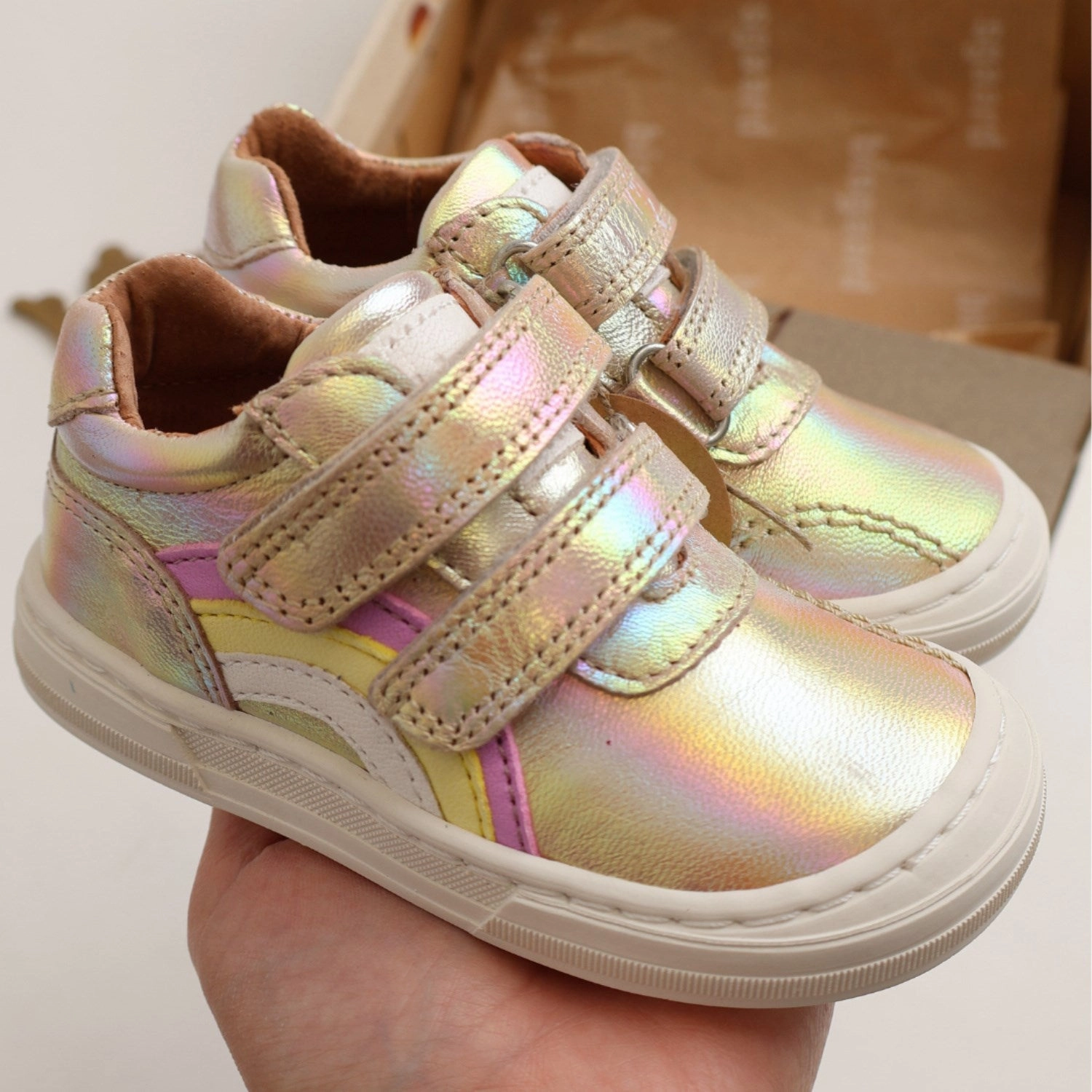 Bisgaard Galaxy Rainbow Low Velcro Shoe Fashion shoes