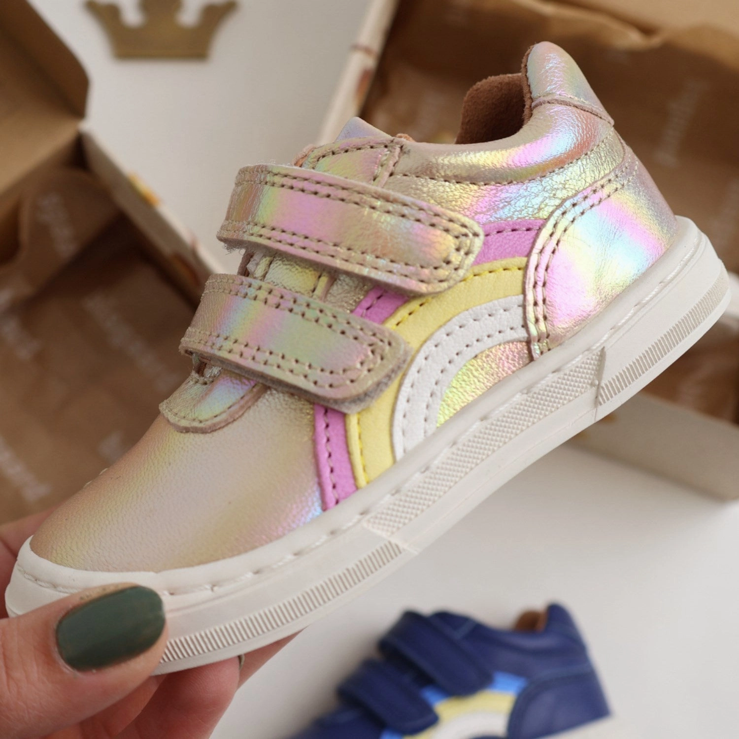 Bisgaard Galaxy Rainbow Low Velcro Shoe Fashion shoes