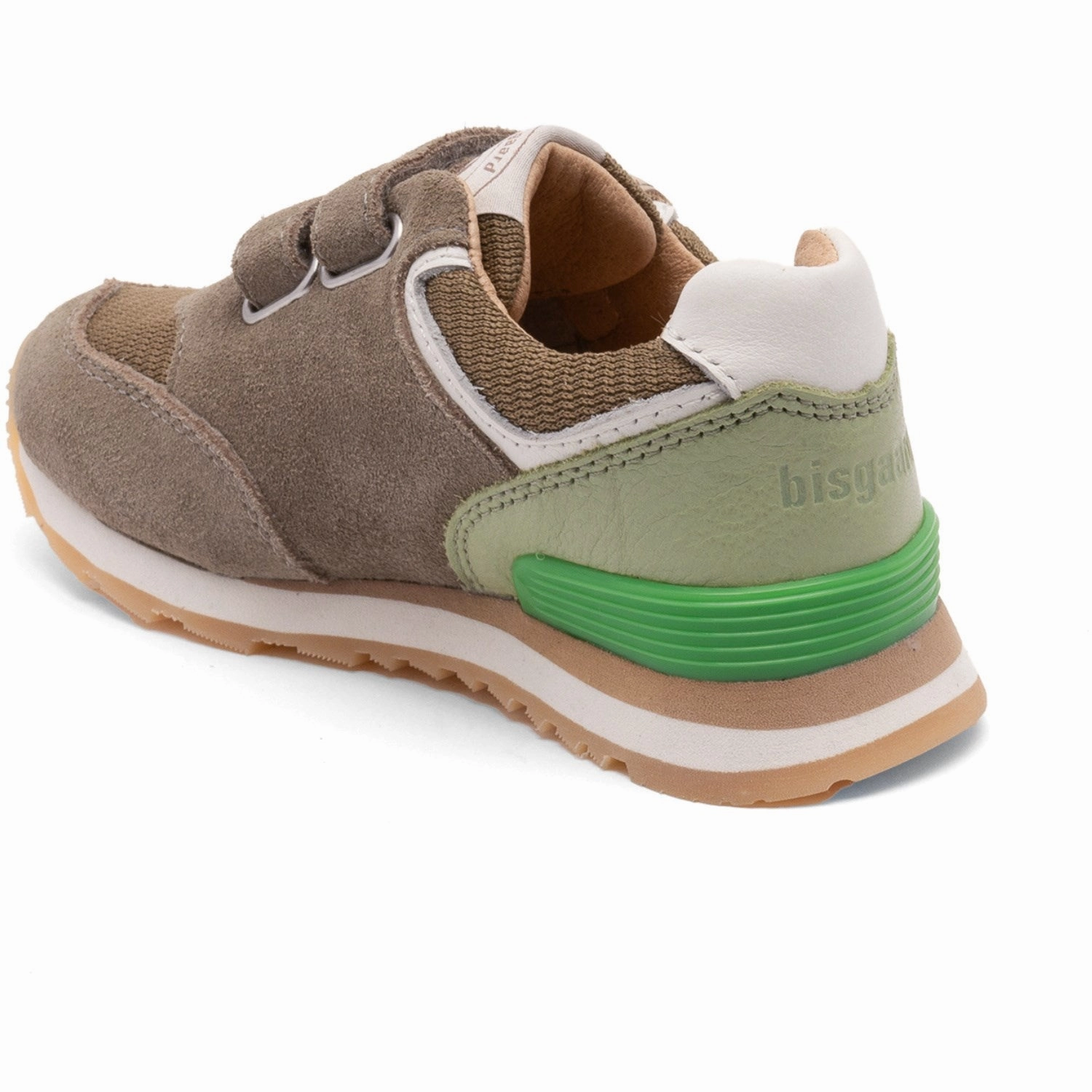 Bisgaard Khaki Winston Velcro Shoe Suede shoes