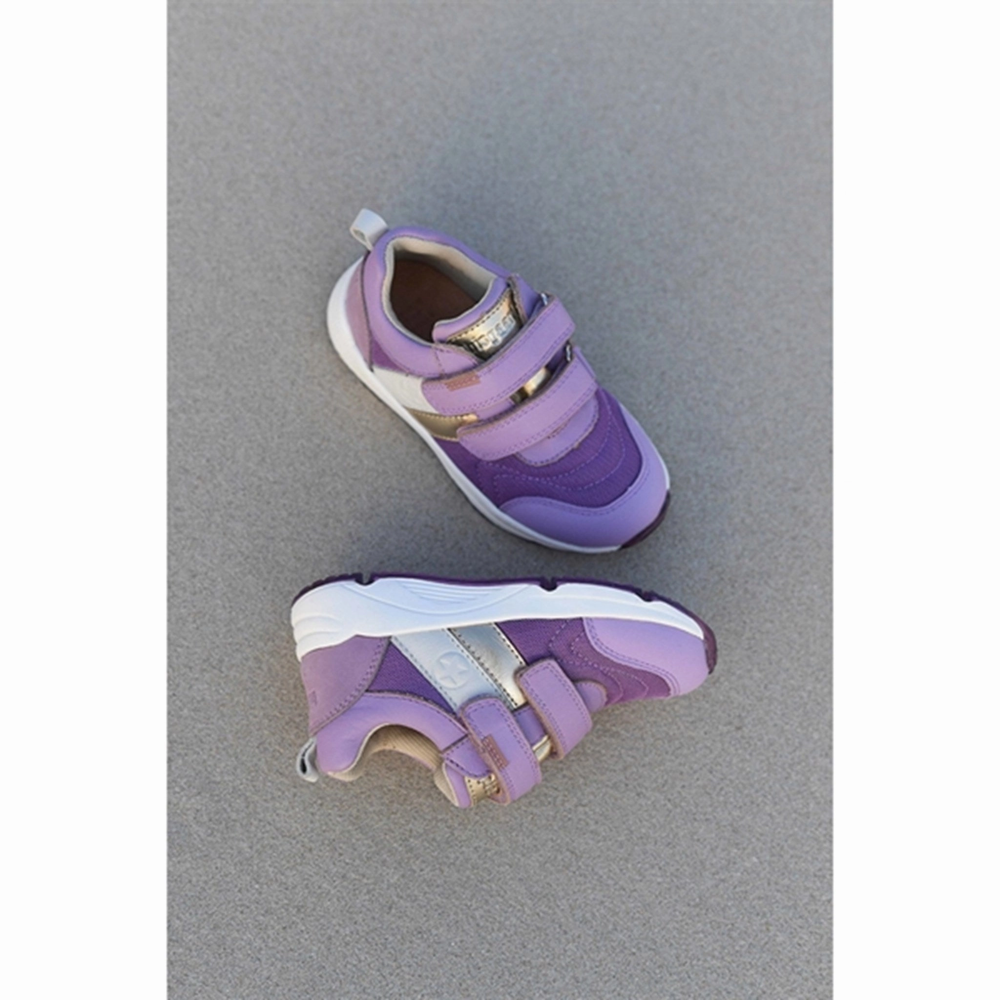 Bisgaard Matti S Velcro Shoe Purple Kids shoes