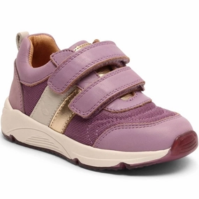 Bisgaard Matti S Velcro Shoe Purple Kids shoes Designer shoes