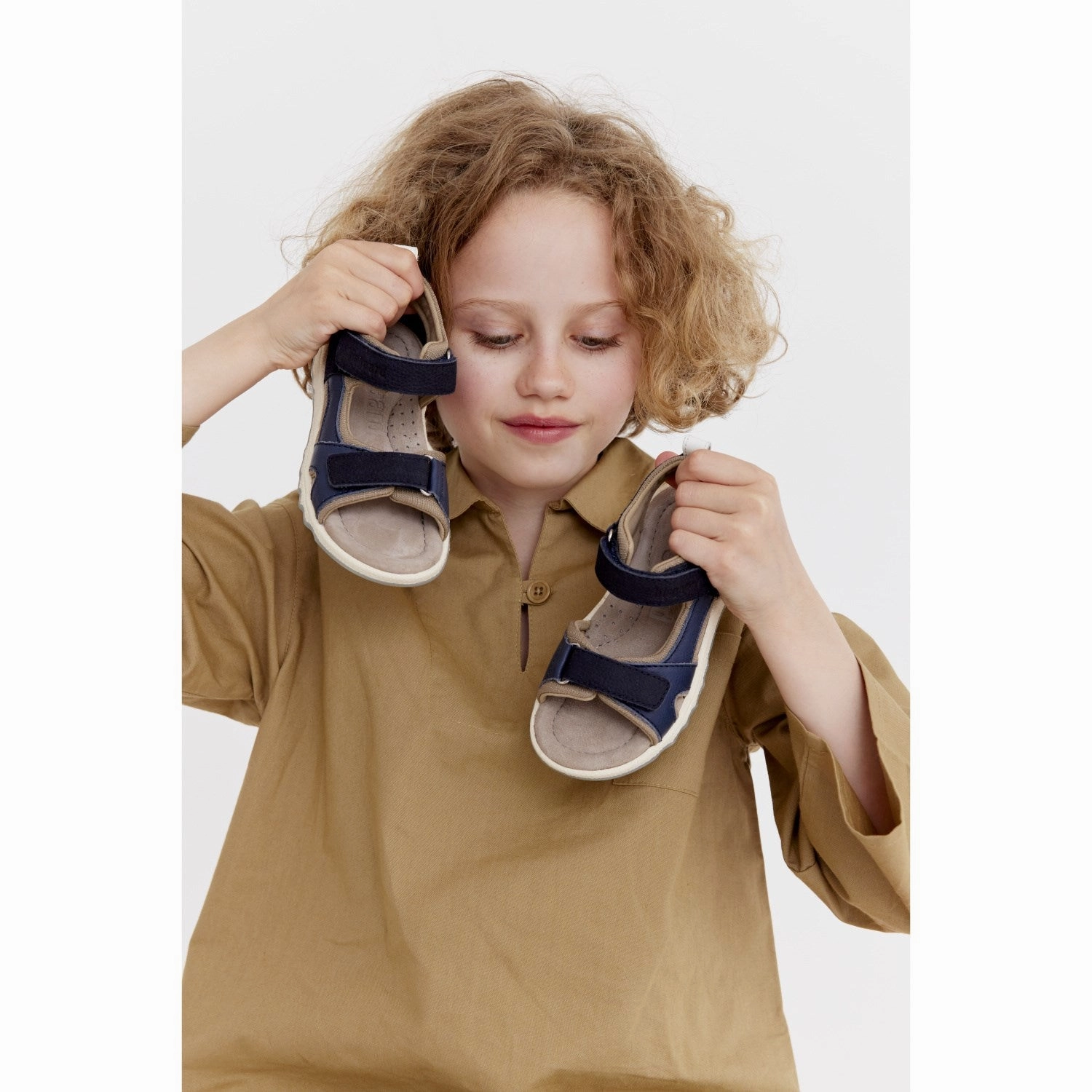 Bisgaard Navy Coco Sandal Leather shoes