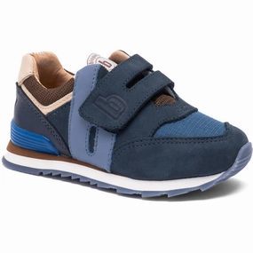 Bisgaard Navy Winston Velcro Shoe Loafers Soccer cleats