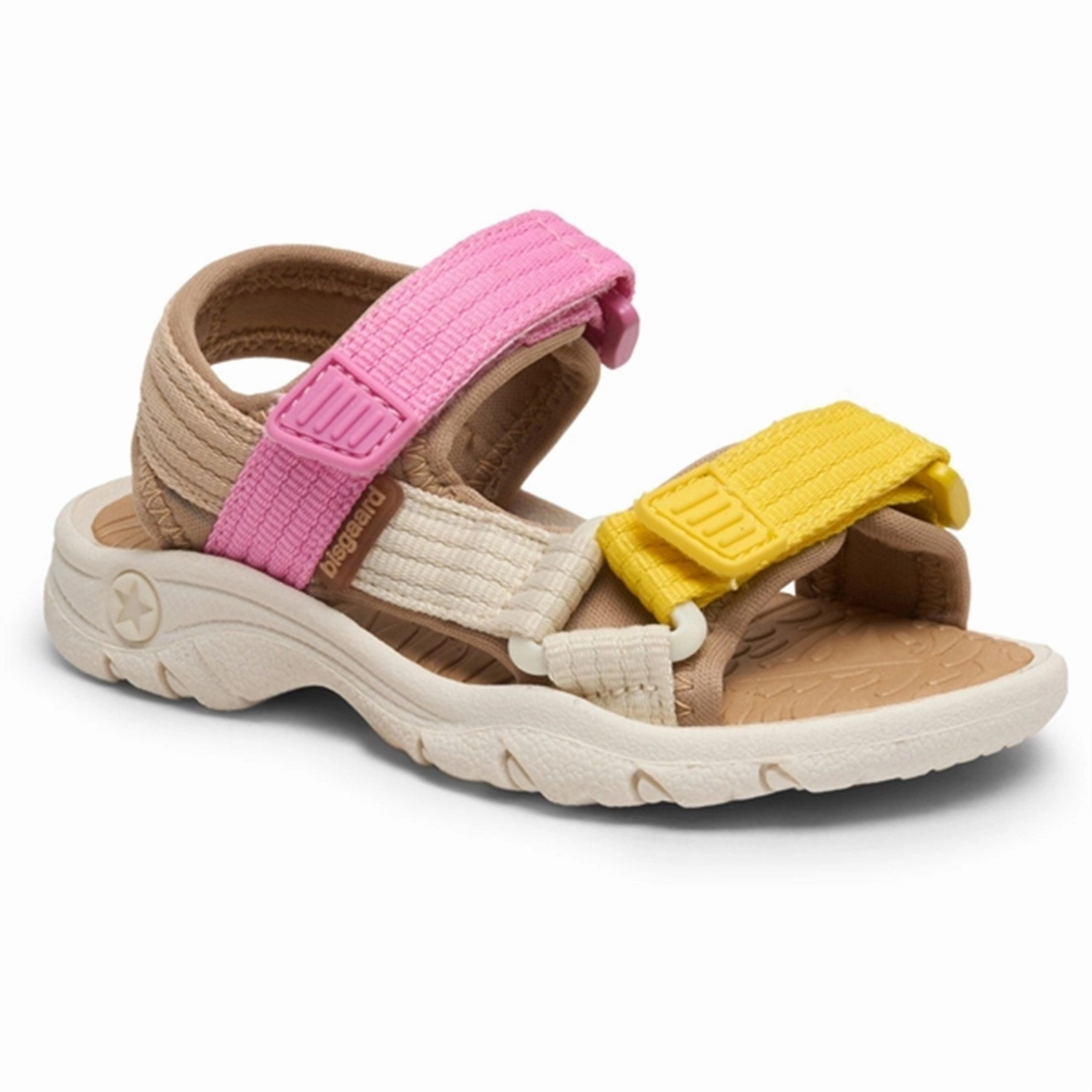 Bisgaard Nico Sandal Yellow/Pink Wedges