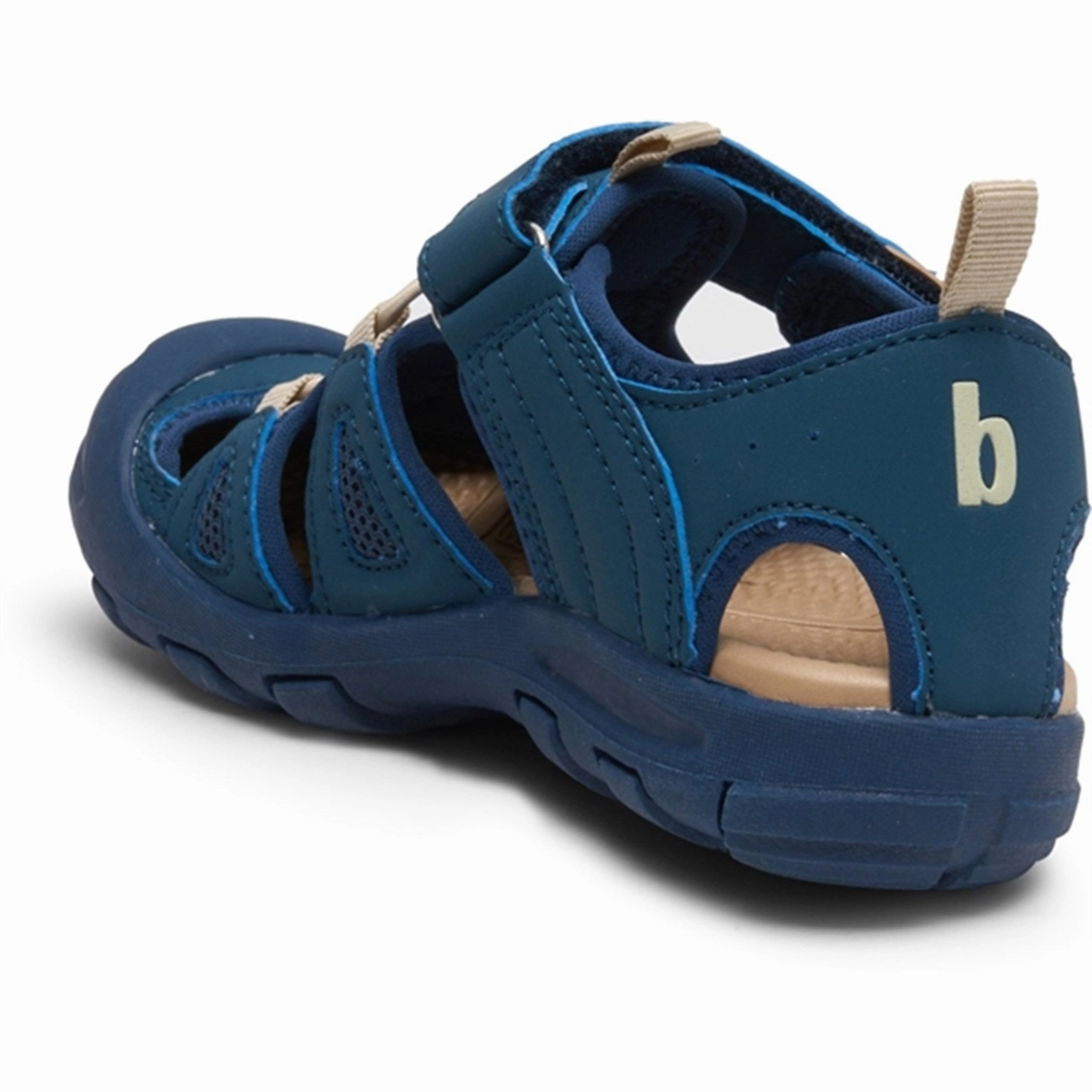 Bisgaard Parker Velcro Sandal Navy Oxfords