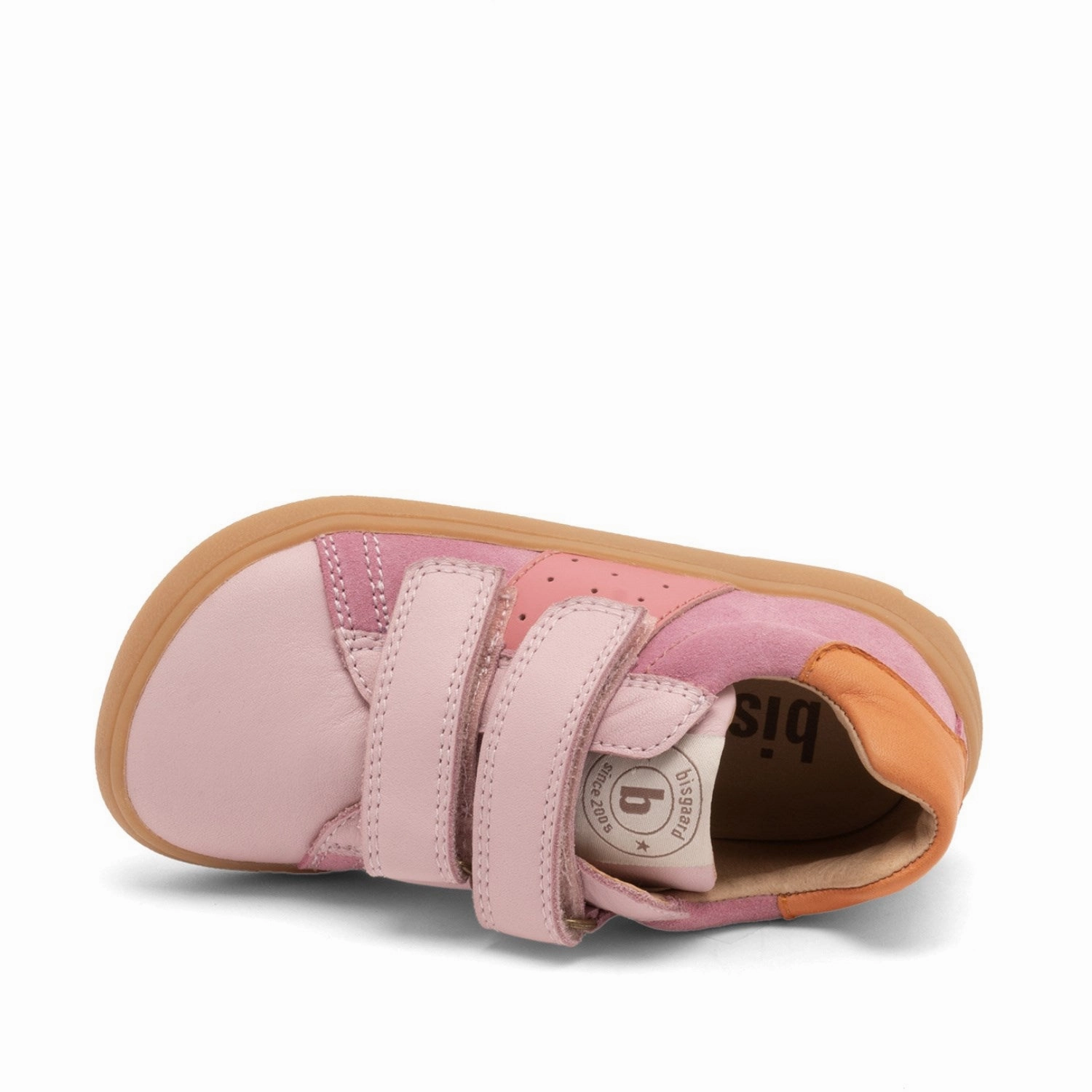 Bisgaard Pink Barefoot Ricco Velcro Shoe Suede shoes