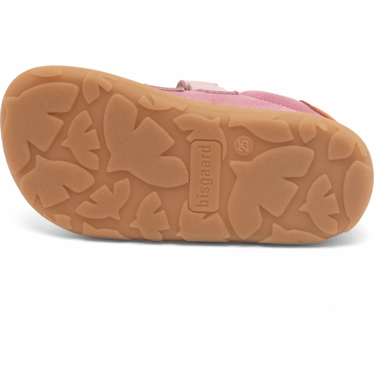 Bisgaard Pink Barefoot Ricco Velcro Shoe Suede shoes
