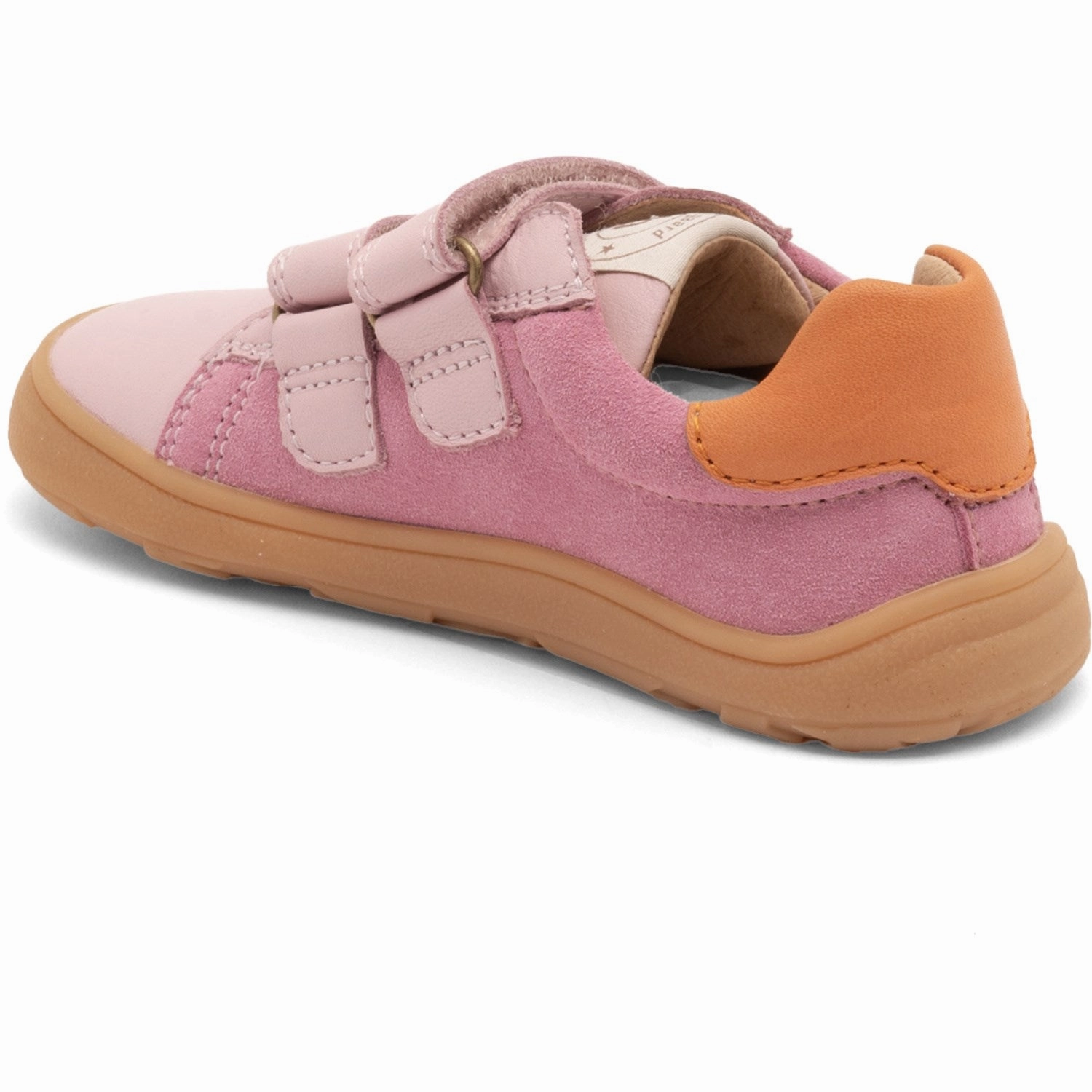 Bisgaard Pink Barefoot Ricco Velcro Shoe Suede shoes