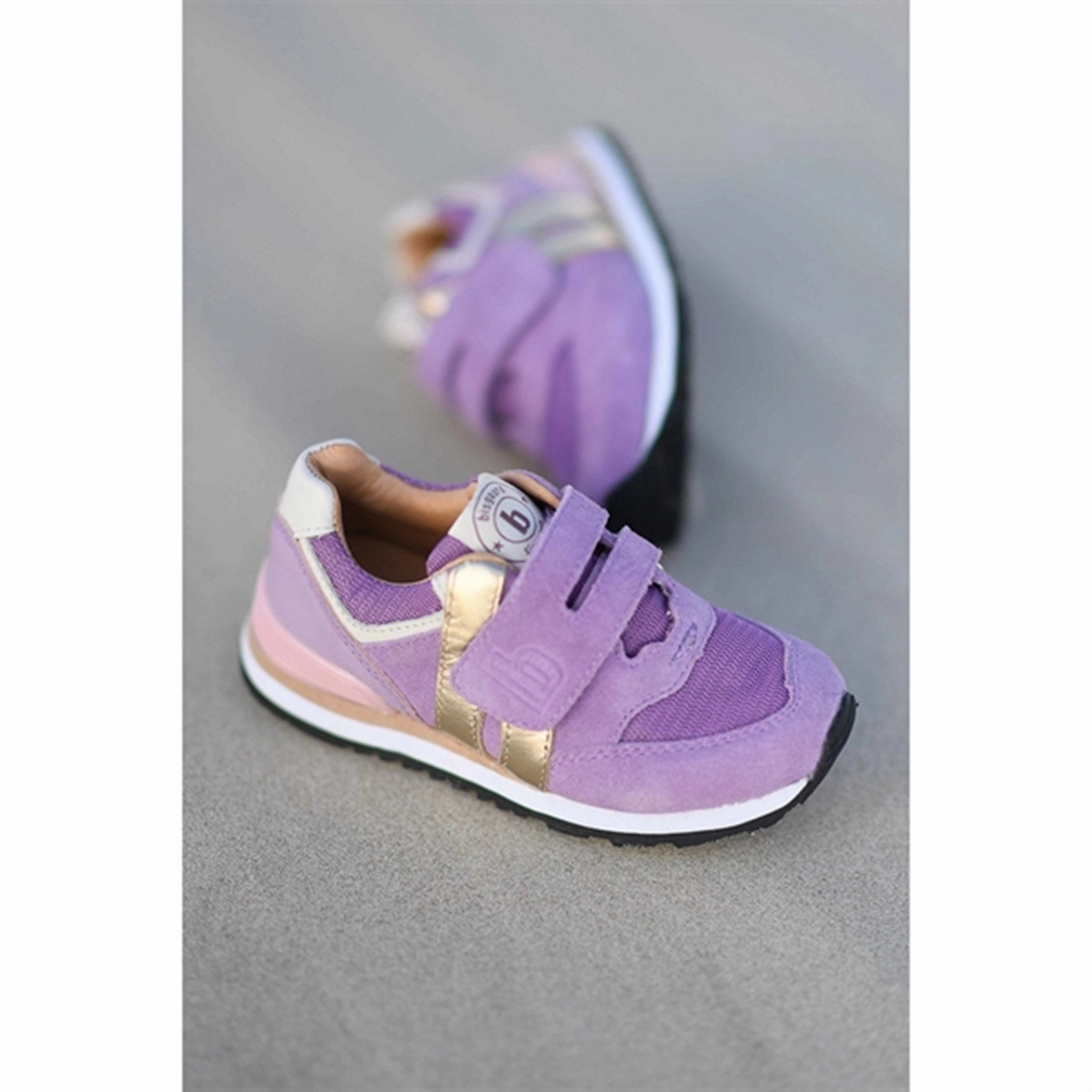 Bisgaard Winston S Velcro Shoe Lavender Ballet flats