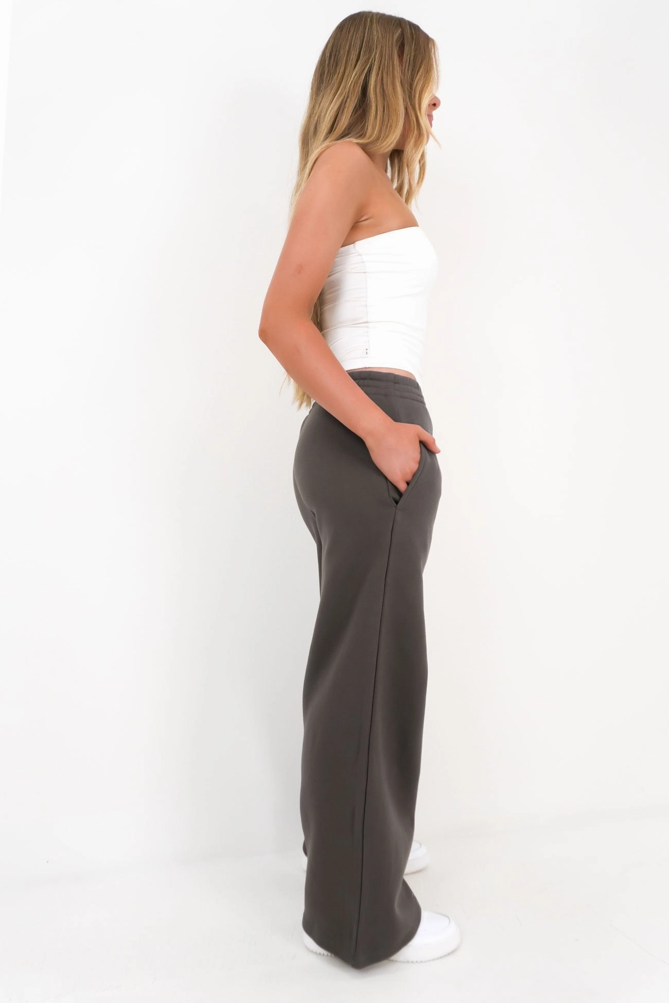 Blair Wide Track Pant Charcoal sale t shirts