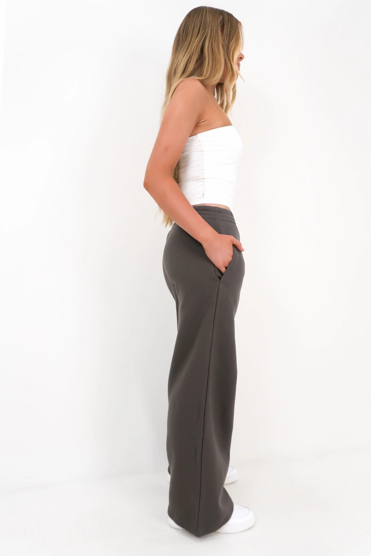 Blair Wide Track Pant Charcoal sale t shirts