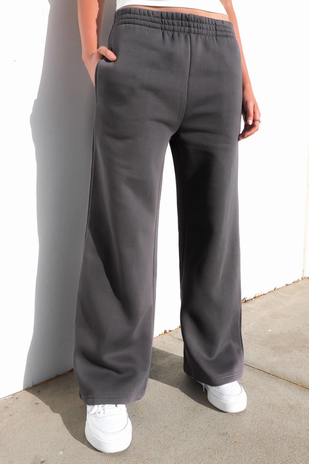 Blair Wide Track Pant Charcoal sale t shirts sale bike online